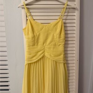ASOS maxi yellow flowy dress